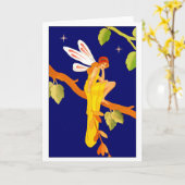 "Stargazer-" leere Gruß-Karte Karte (Gelbe Blume)