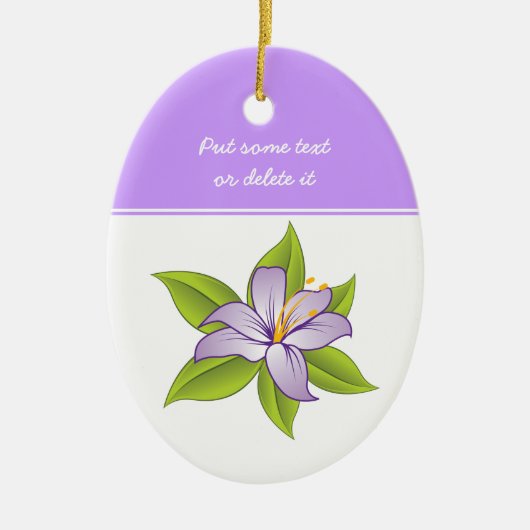 Stargazer light lilac lila Custom Ornament (Vorne)