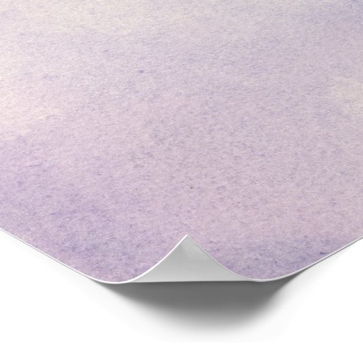 Stargazer | Lila & blau Poster (Ecke)