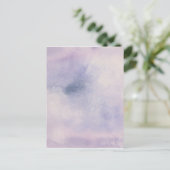 Stargazer | Lila & blau Postkarte (Stehend Vorderseite)