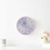 Stargazer | lila u. blau runde wanduhr (Zuhause)
