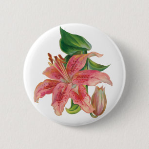 Stargazer-Lilie Button