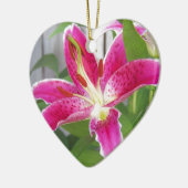 Stargazer-Lilie Keramik Ornament (Links)