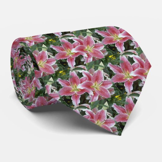 Stargazer-Lilie Krawatte (Gerollt)