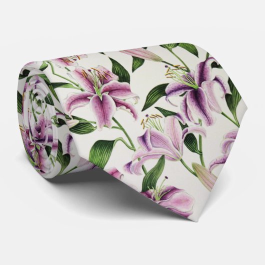 Stargazer-Lilie Krawatte (Gerollt)