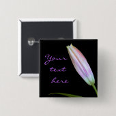 Stargazer-Lilien-Knospe Button (Vorne & Hinten)