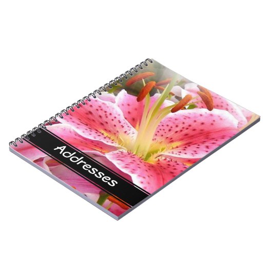 "Stargazer" Lilies-Adresse Notizblock (Linke Seite)