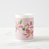 Stargazer Lilies Bone China Tasse (Vorderseite)