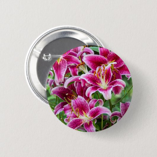 Stargazer Lilies Button (Vorne & Hinten)