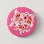 Stargazer Lilies Button (Vorderseite)