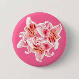 Stargazer Lilies Button