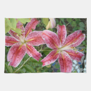 Stargazer Lilies Garden Geschirrtuch