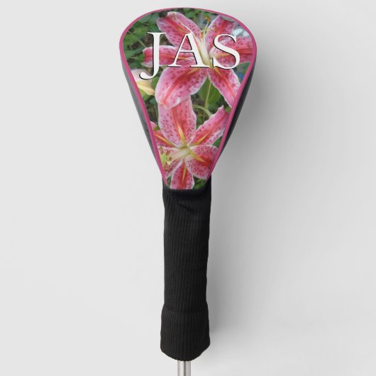Stargazer Lilies Garden Golf Headcover (Vorderseite)