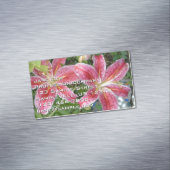 Stargazer Lilies Garden Magnetische Visitenkarte (Beispiel)