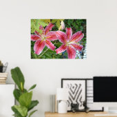 Stargazer Lilies Garden Poster (Heimbüro)
