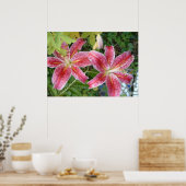Stargazer Lilies Garden Poster (Küche)