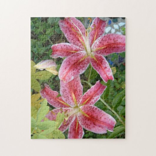 Stargazer Lilies Garden Puzzle (Vertikal)