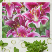 Stargazer Lilies Geschirrtuch (Gefaltet)