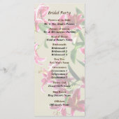 Stargazer Lilies Heart Wedding Program Programm (Rückseite)
