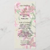 Stargazer Lilies Heart Wedding Program Programm (Vorderseite)
