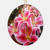"Stargazer" Lilies Keramik Ornament (Links)