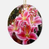 "Stargazer" Lilies Keramikornament (Links)