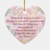 "Stargazer" Lilies Keramikornament (Hinten)