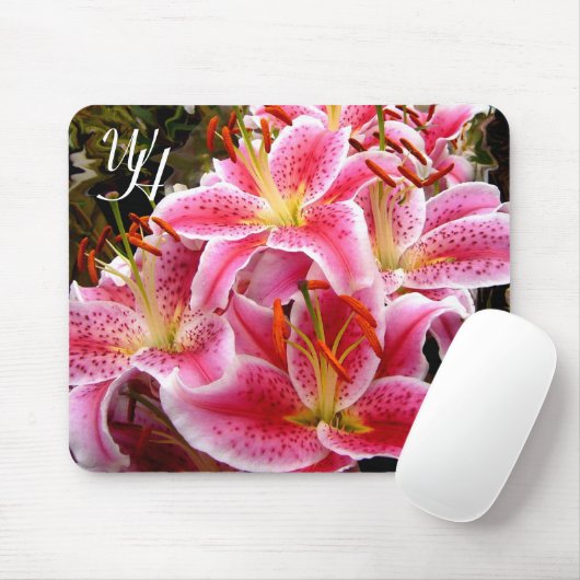 "Stargazer" Lilies Mousepad (Mit Mouse)