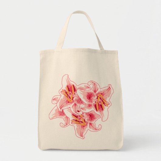 Stargazer Lilies Tragetasche (Vorne)