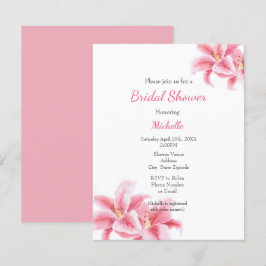 Stargazer Lilies Watercolor Einladung