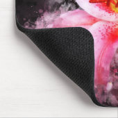 Stargazer Lily Blume Aquarell - bb 01 Mousepad (Ecke)