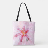 Stargazer Lily Blume Aquarell - wb 01 Tasche (Rückseite)