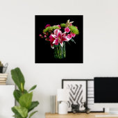 Stargazer Lily Bouquet Poster (Heimbüro)
