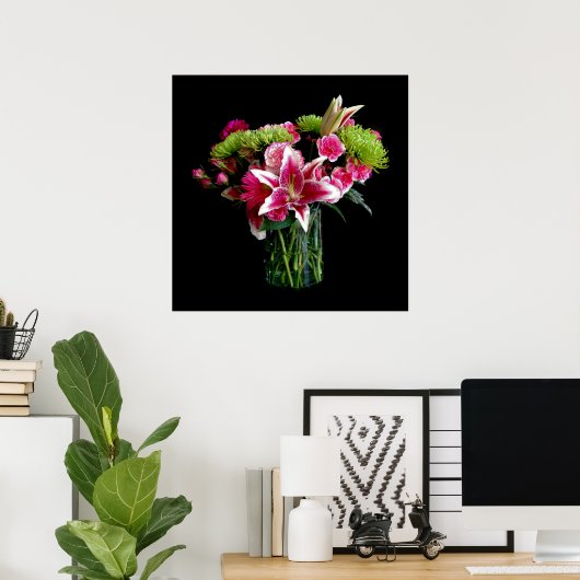 Stargazer Lily Bouquet Poster (Heimbüro)