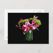 Stargazer Lily Bouquet Postkarte (Vorne/Hinten)
