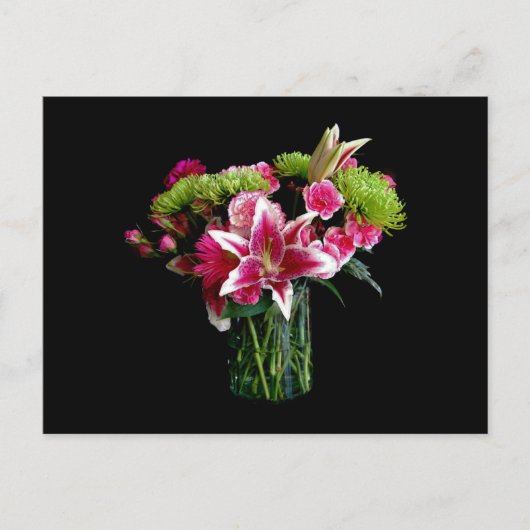 Stargazer Lily Bouquet Postkarte (Vorderseite)
