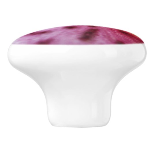 Stargazer Lily Bright Magenta Keramikknauf (Seitenansicht)