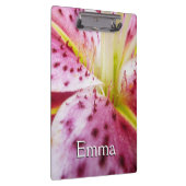 Stargazer Lily Bright Magenta Klemmbrett (Rechts)