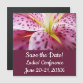 Stargazer Lily Bright Magenta Magnetkarte (Vorne/Hinten)