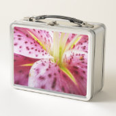 Stargazer Lily Bright Magenta Metall Brotdose (Vorderseite)