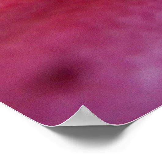 Stargazer Lily Bright Magenta Poster (Ecke)