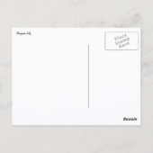 Stargazer Lily Bright Magenta Postkarte (Rückseite)