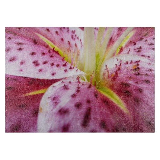 Stargazer Lily Bright Magenta Schneidebrett (Vorderseite)