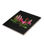 Stargazer Lily Buds und Blüte Fliese (Seite)