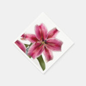 Stargazer Lily Cocktail Napkin Serviette (Ecke)