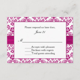 Stargazer Lily Damask Einladung zur Hochzeit