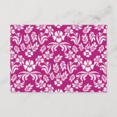 Stargazer Lily Damask Einladung zur Hochzeit (Rückseite)