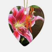 Stargazer Lily Fotograf Keramik Ornament (Links)