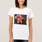 Stargazer Lily Fotograf T-Shirt (Vorderseite)