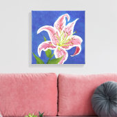 Stargazer Lily gepackte Leinwand (Insitu (Wohnzimmer))